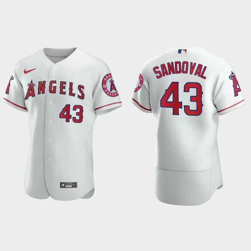 Patrick Sandoval Los Angeles Angels Authentic Home Jersey – White
