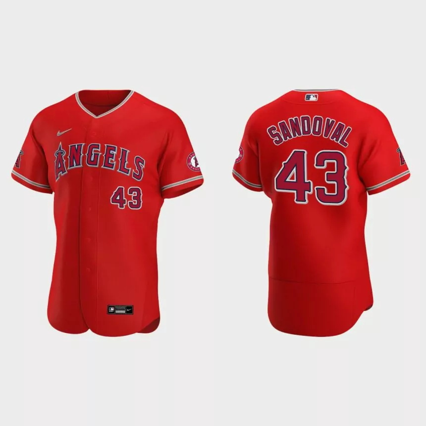Patrick Sandoval Los Angeles Angels Authentic Jersey – Red