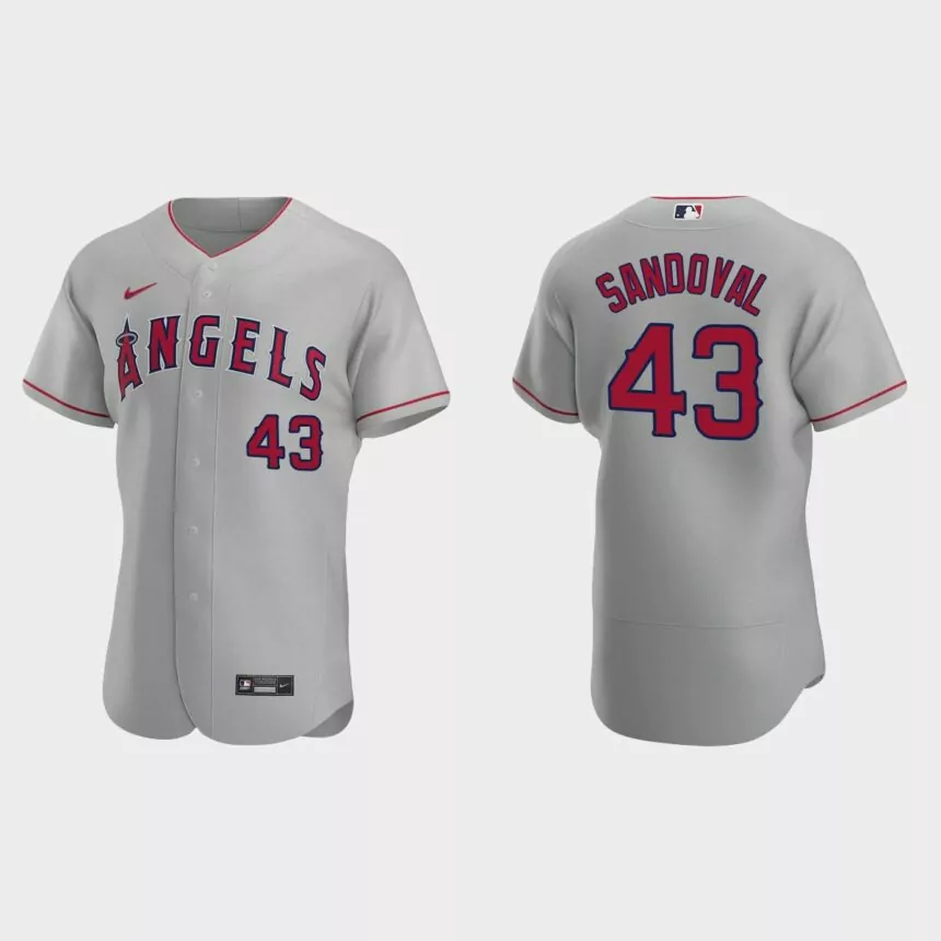 Patrick Sandoval Los Angeles Angels Authentic Road Jersey – Gray