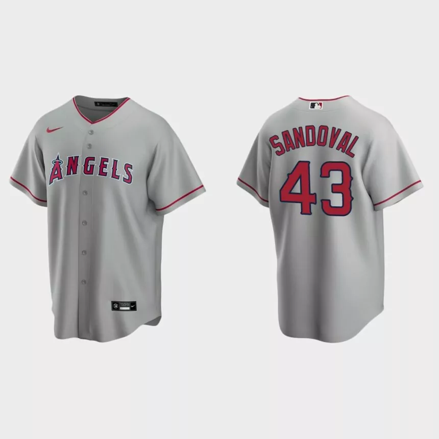 Patrick Sandoval Los Angeles Angels Replica Road Jersey – Gray