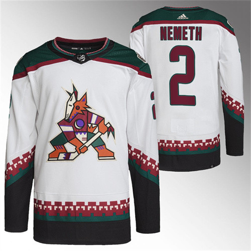 Patrik Nemeth 2022 Arizona Coyotes White Primegreen Authentic Away Jersey
