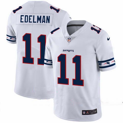 Patriots 11 Julian Edelman White 2019 New Vapor Untouchable Limited Jersey