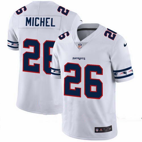 Patriots 26 Sony Michel White 2019 New Vapor Untouchable Limited Jersey