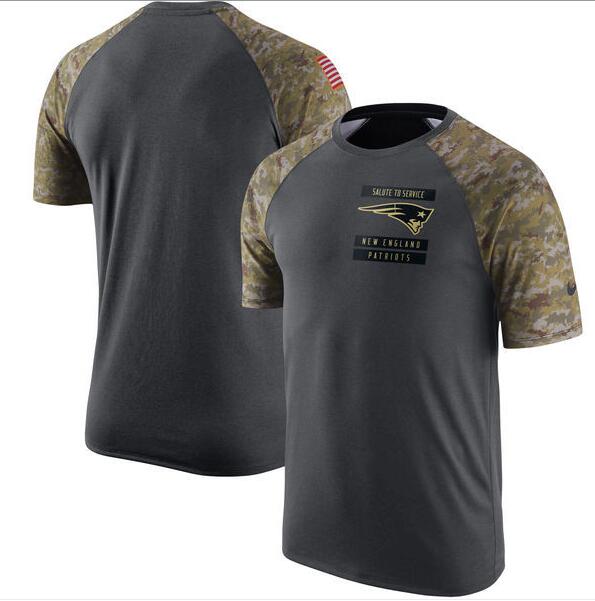 Patriots Anthracite Salute to Service Men's Short Sleeve T-Shirt