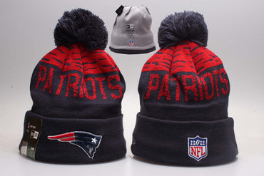 Patriots Team Logo Red & Navy Knit Hat YP