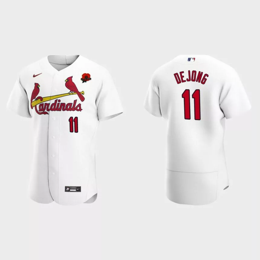 Paul DeJong St. Louis Cardinals 2021 Memorial Day Authentic Jersey – White