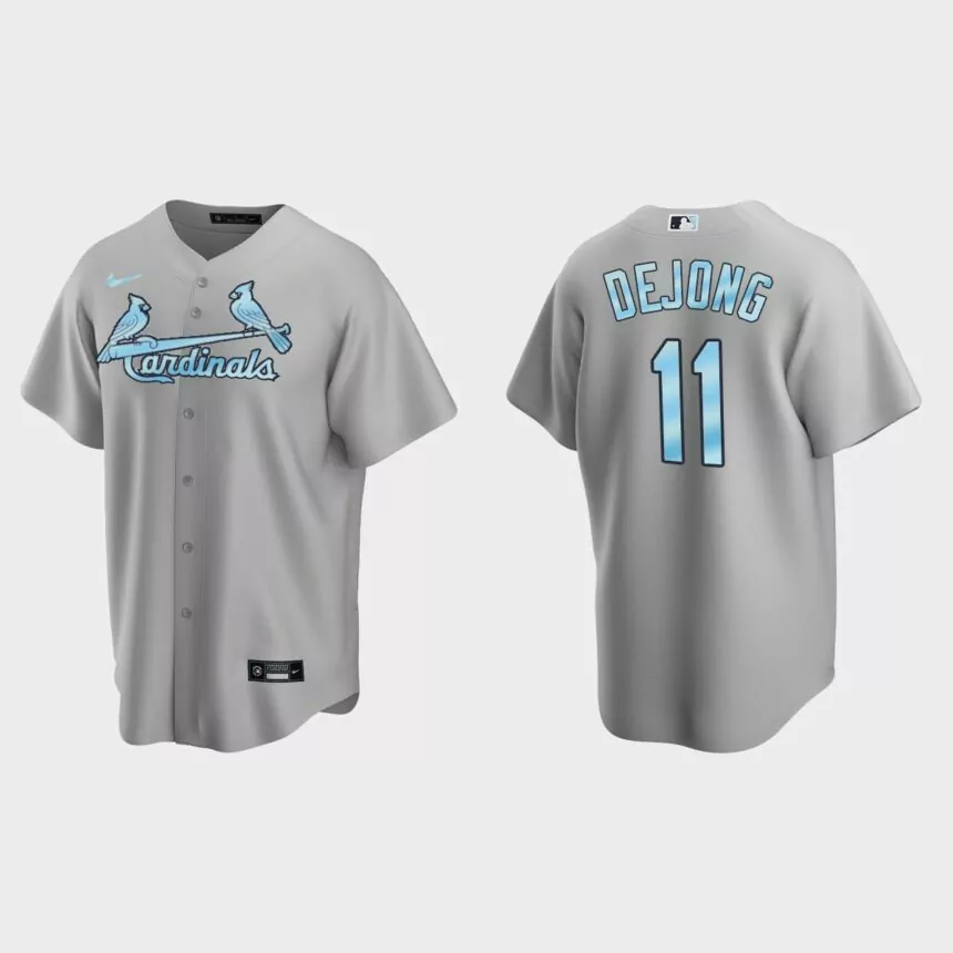 Paul DeJong St. Louis Cardinals 2022 Father’s Day Replica Jersey – Gray