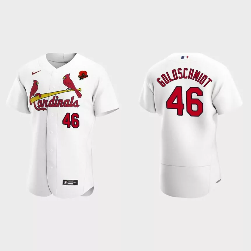 Paul Goldschmidt St. Louis Cardinals 2021 Memorial Day Authentic Jersey – White