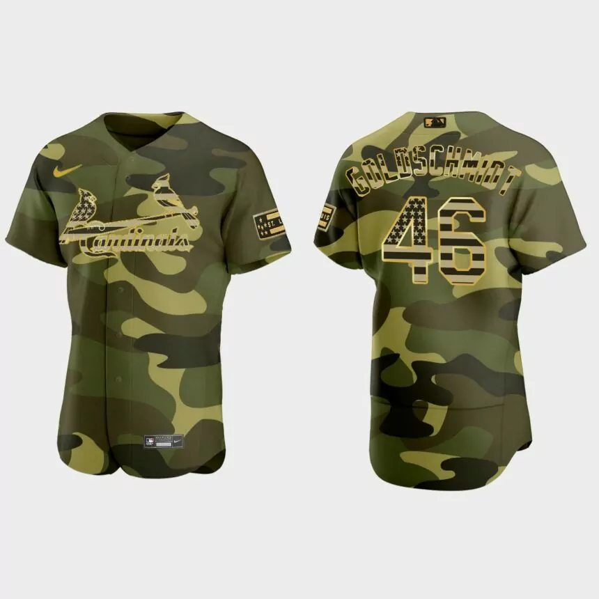 Paul Goldschmidt St. Louis Cardinals 2022 Armed Forces Day Jersey – Camo