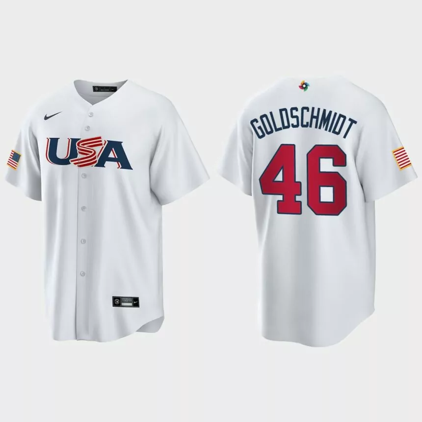 Paul Goldschmidt St. Louis Cardinals 2023 World Baseball Classic USA Replica Jersey – White