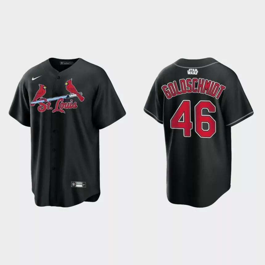 Paul Goldschmidt St. Louis Cardinals Star Wars Replica Jersey – Black