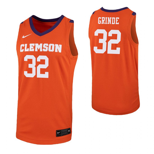 Paul Grinde Jersey Orange Clemson Tigers Replica