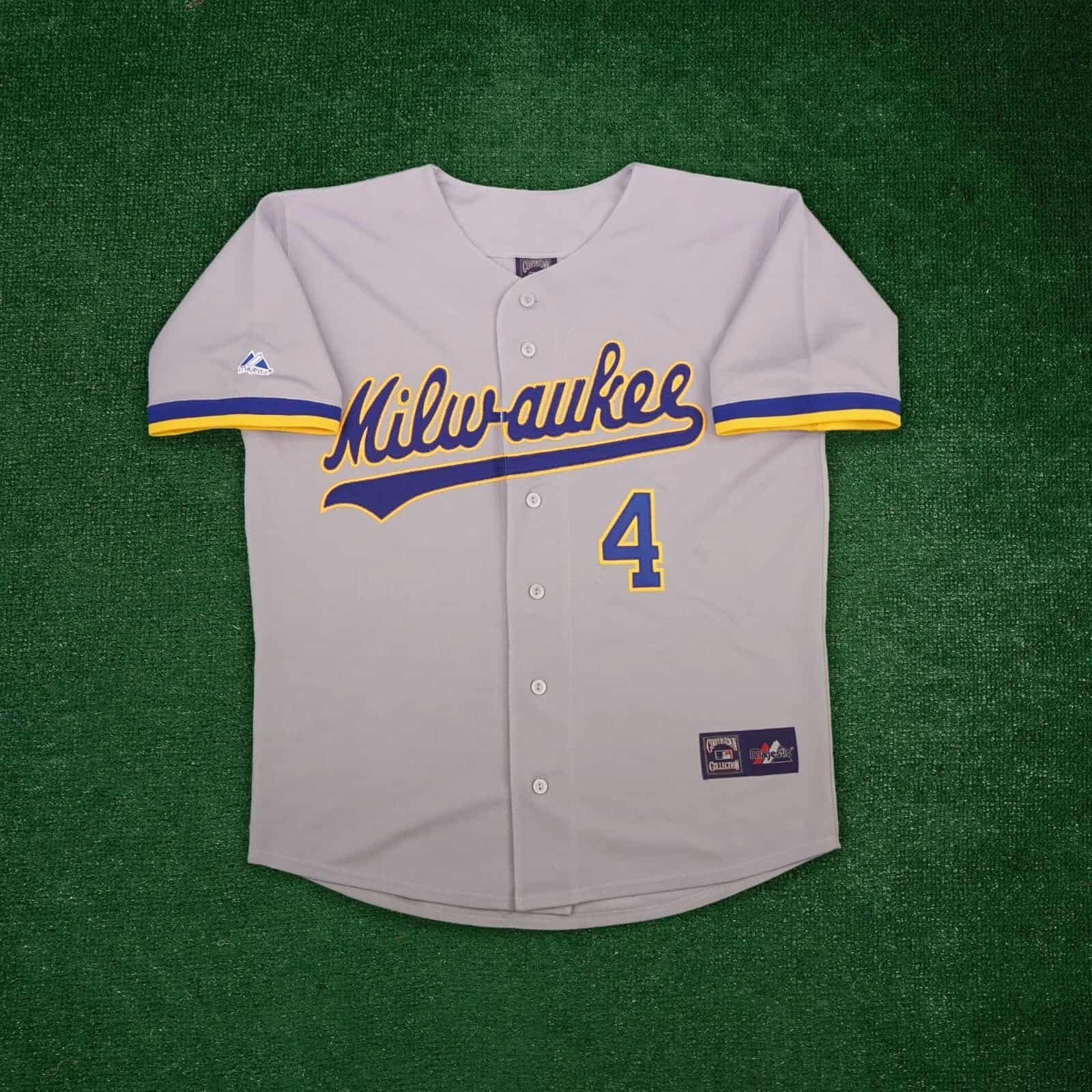 Paul Molitor 1989 Milwaukee Brewers Men's Grey Road Cooperstown Jersey