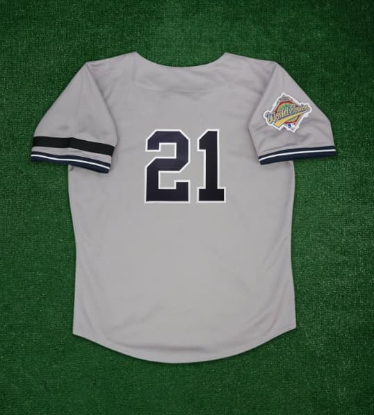 Paul O'Neill 1996 New York Yankees Cooperstown Men's Grey World Series Jersey