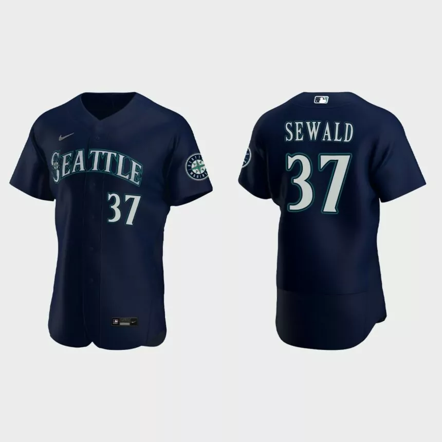 Paul Sewald Seattle Mariners Authentic Jersey – Navy