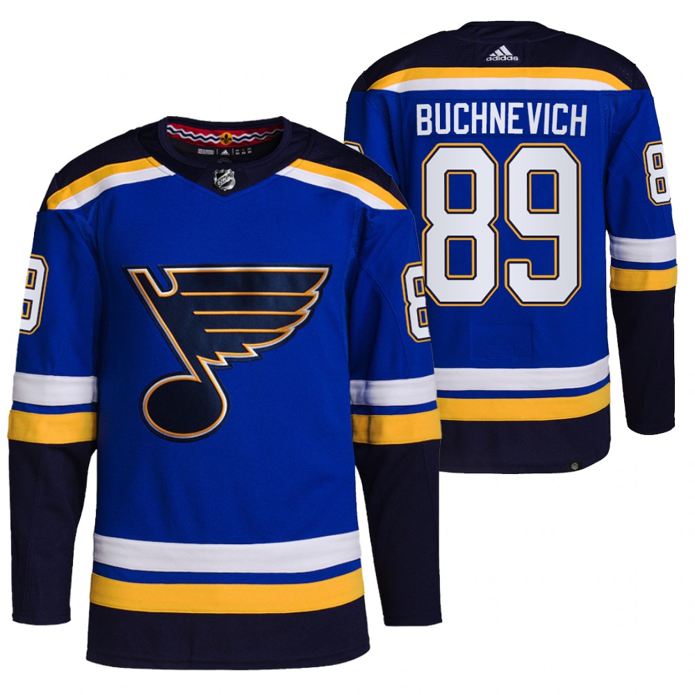 Pavel Buchnevich 2021-22 St. Louis Blues Blue Home Primegreen Authentic Pro Jersey