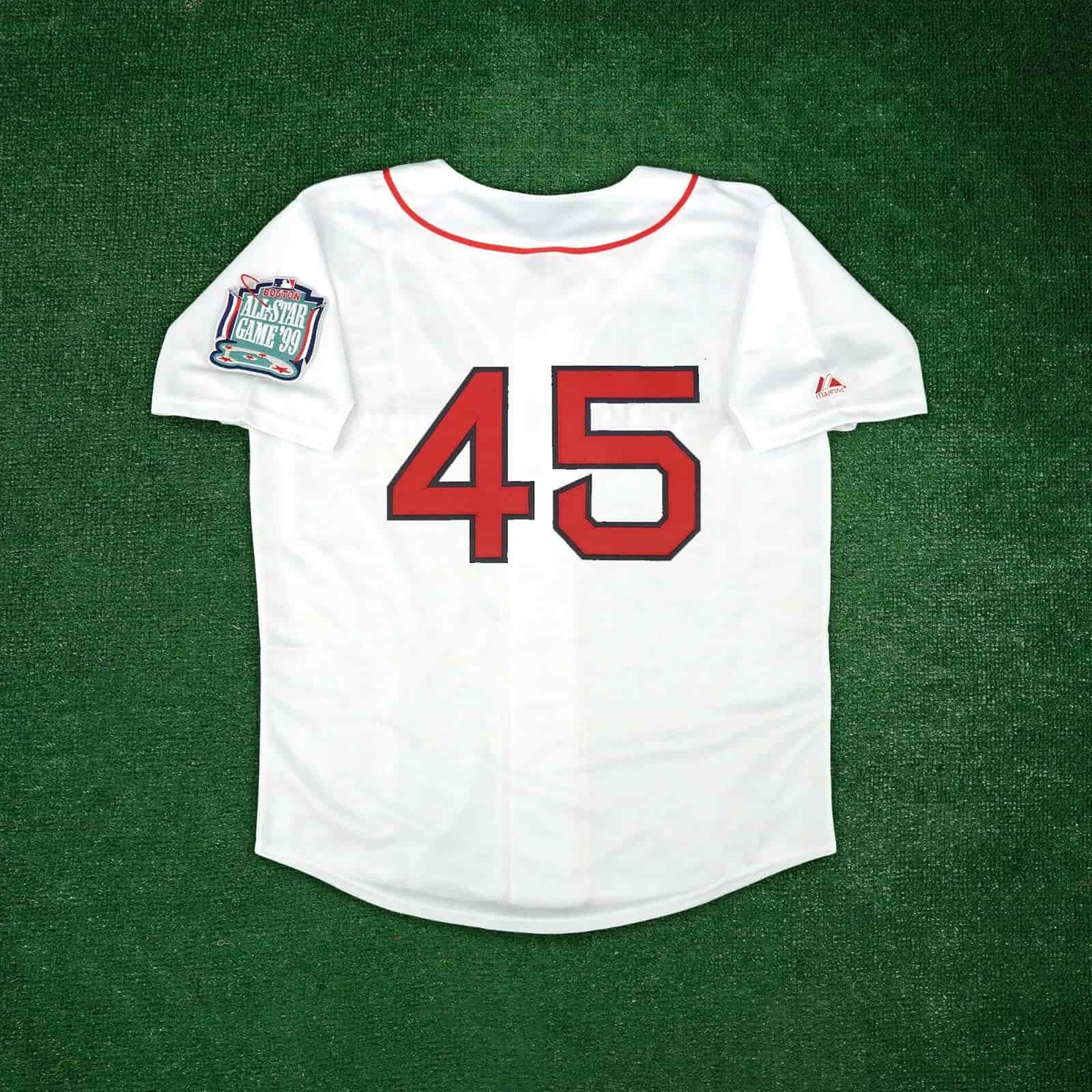 Pedro Martinez 1999 Boston Red Sox Men's Home White Jersey w All Star Patch