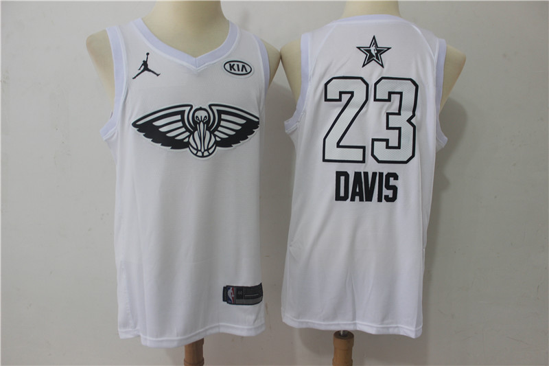 Pelicans 23 Anthony Davis White 2018 All-Star Game Swingman Jersey