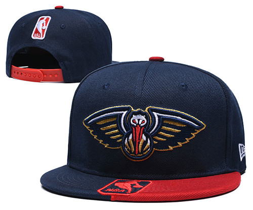 Pelicans Team Logo Navy Red Adjustable Hat GS