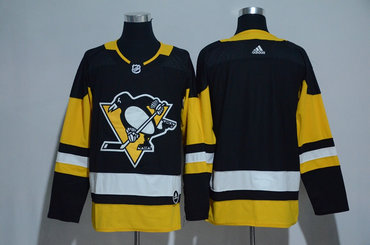 Penguins Blank Black Adidas Jersey