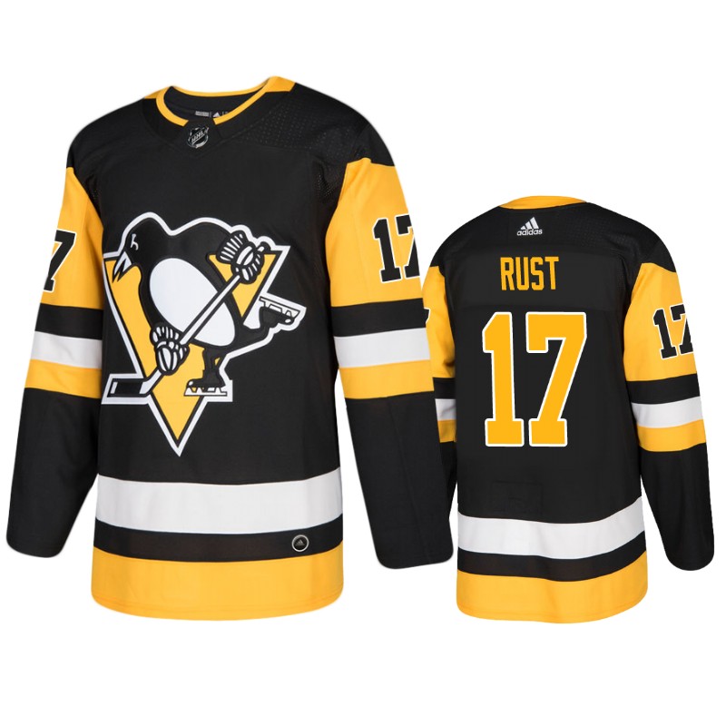 Penguins Bryan Rust Black Home Jersey