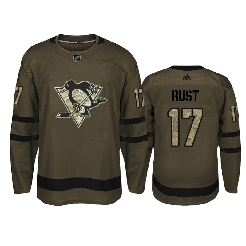 Penguins Bryan Rust Camo Military Jersey
