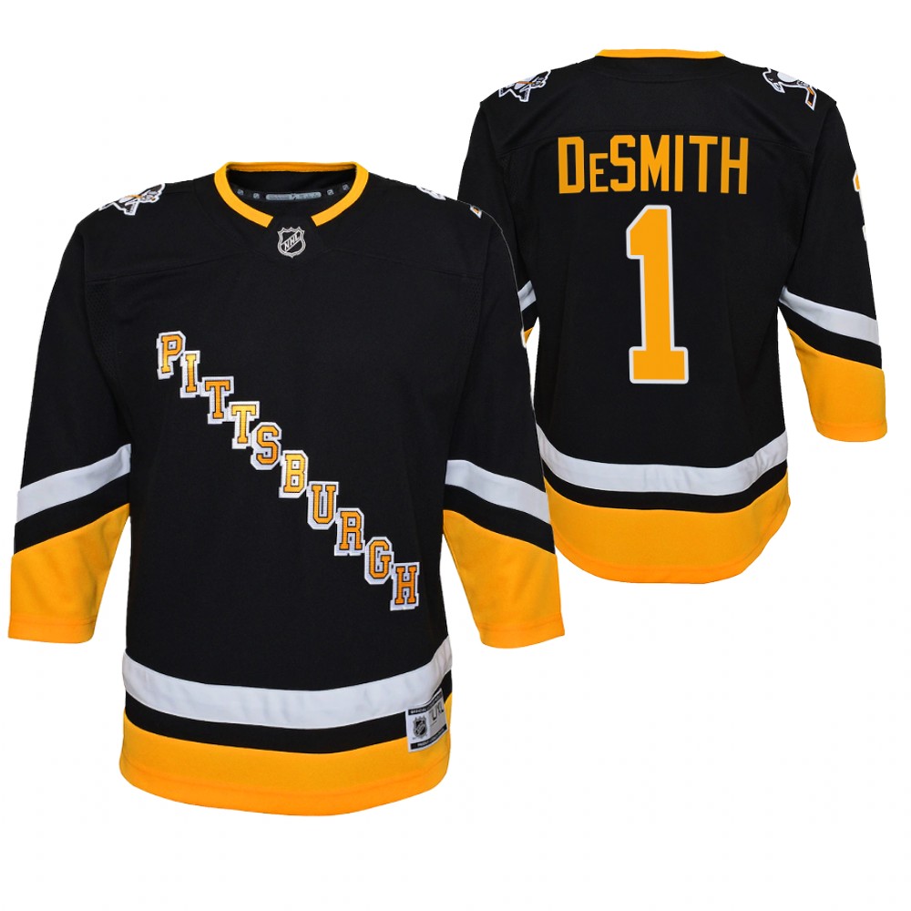Penguins Casey DeSmith 2021-22 Alternate Jersey Youth Premier Player