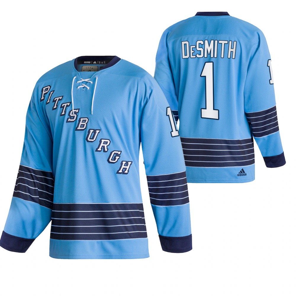 Penguins Casey DeSmith Blue 2022 Team Classics Heritage Jersey