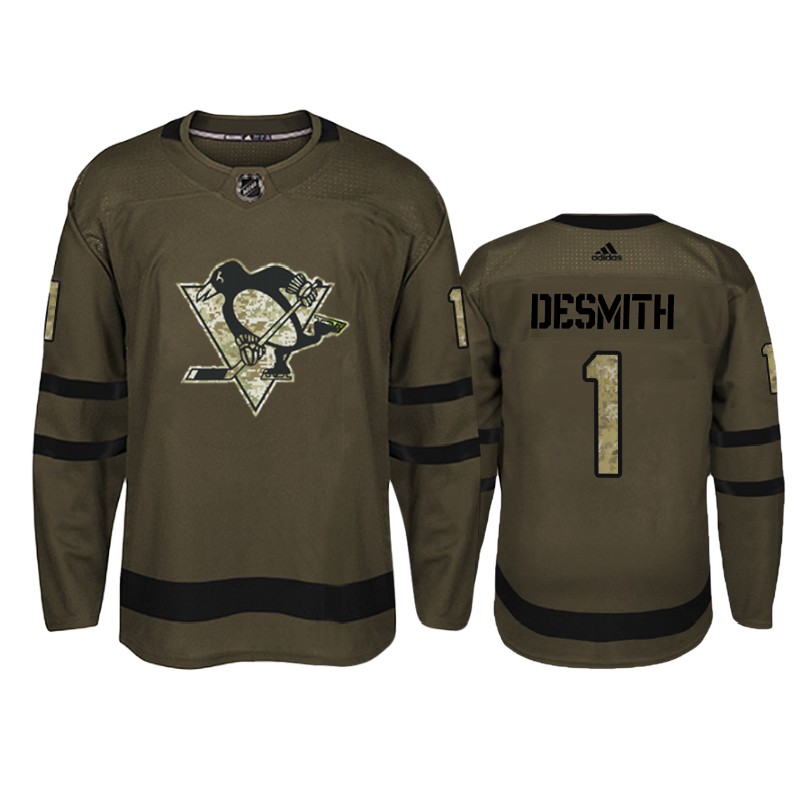 Penguins Casey DeSmith Camo Military Jersey
