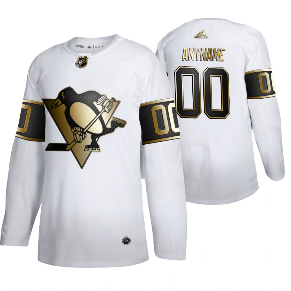 Penguins Custom Men's Authentic NHL Golden Edition Jersey