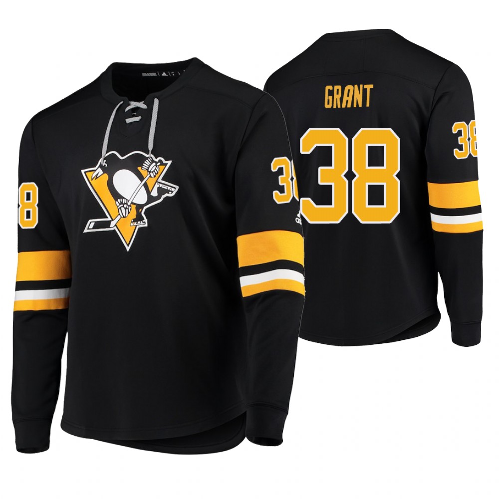 Penguins Derek Grant Black Platinum Jersey