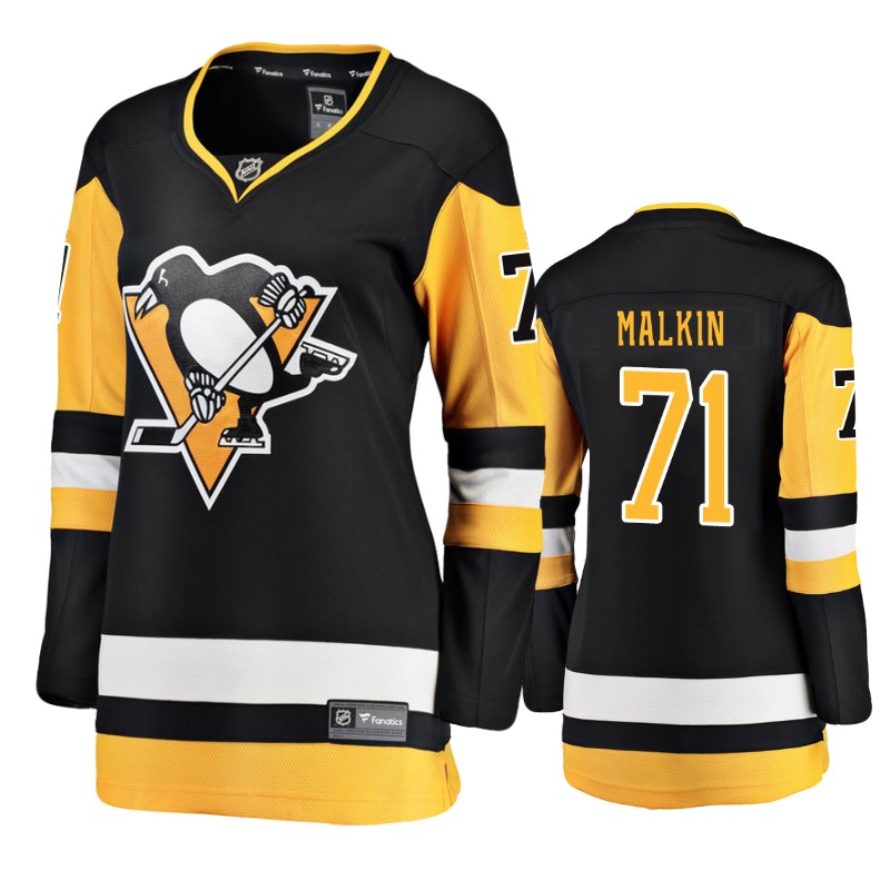 Penguins Evgeni Malkin Black Breakaway Player Home Jersey