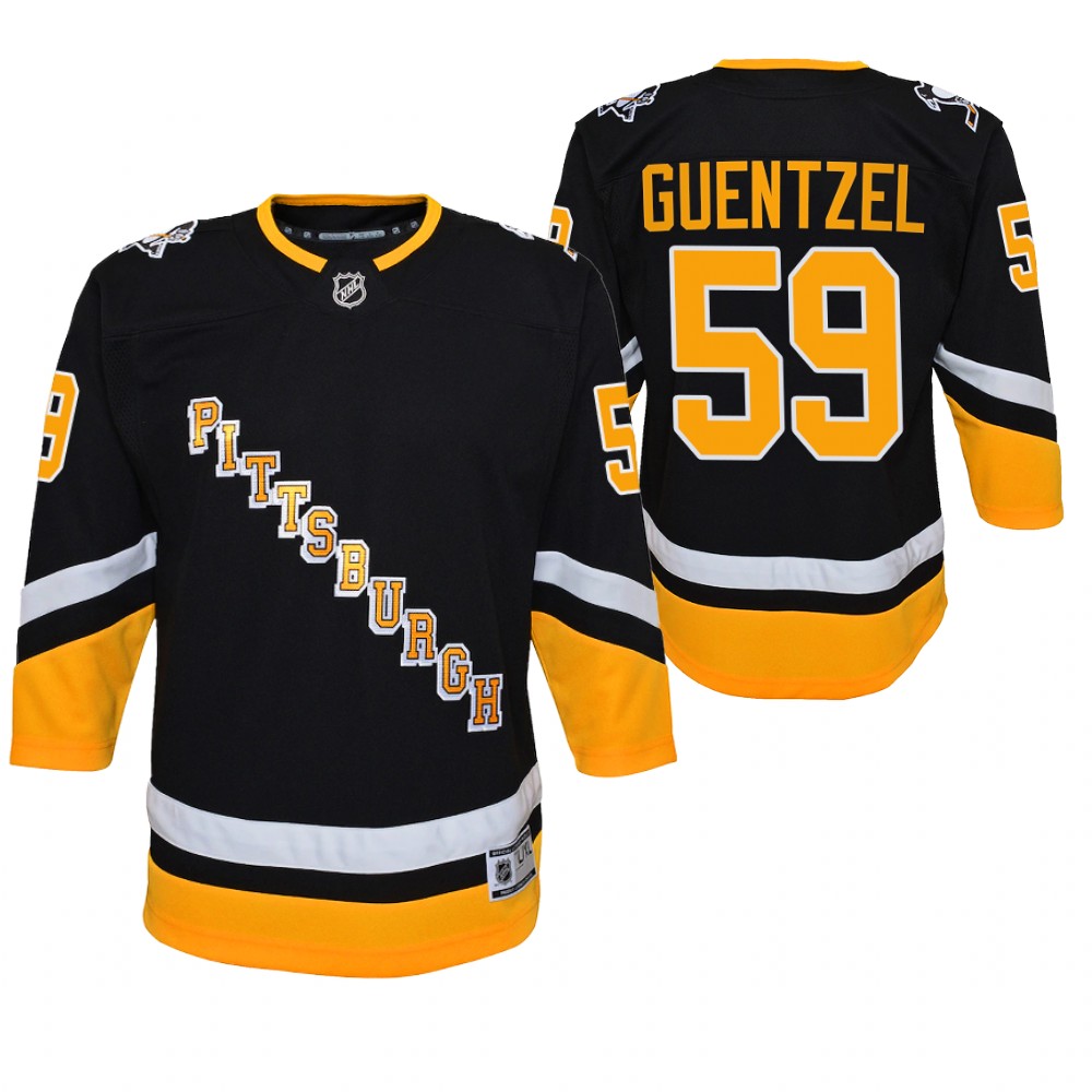 Penguins Jake Guentzel 2021-22 Alternate Jersey Youth Premier Player