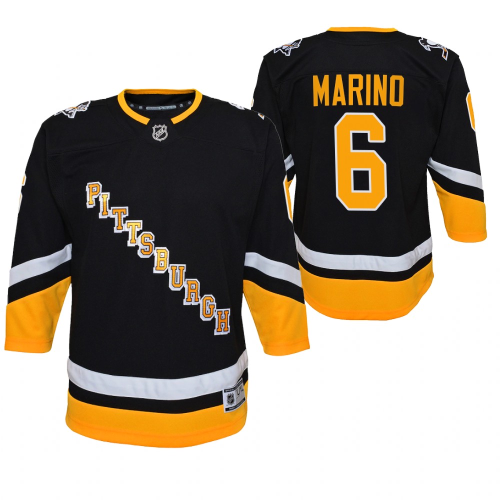 Penguins John Marino 2021-22 Alternate Jersey Youth Premier Player