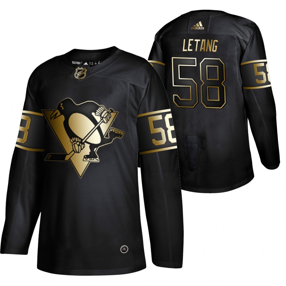 Penguins Kris Letang Men's Authentic Golden Edition Jersey