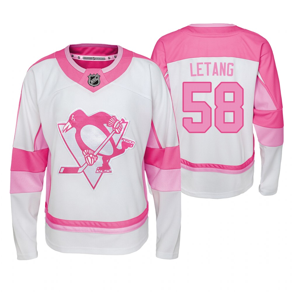 Penguins Kris Letang Player 2019-20 Fishion Girl Jersey