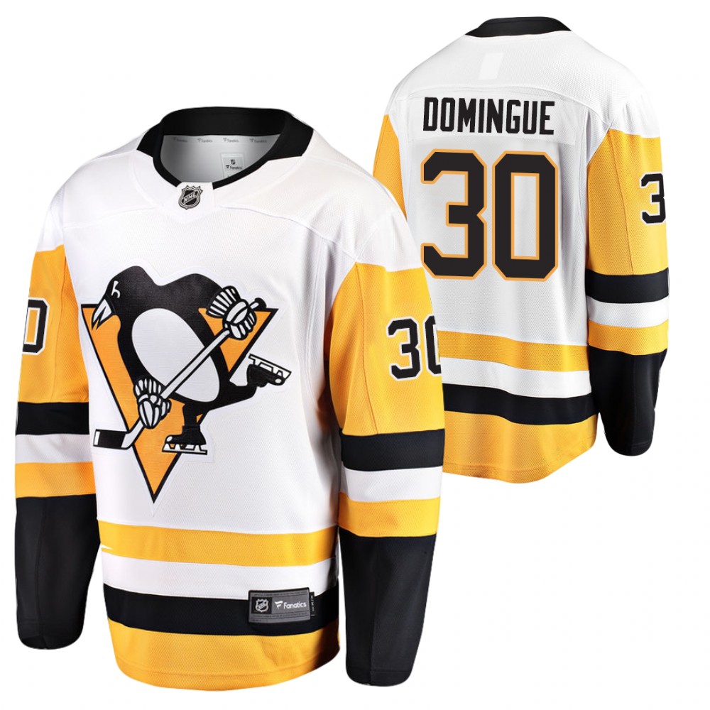 Penguins Louis Domingue Jersey Away White Player Men