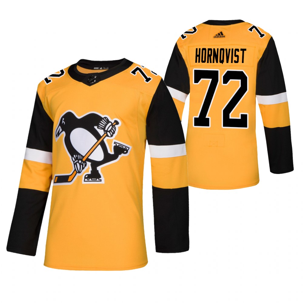 Penguins Patric Hornqvist Gold Authentic Alternate Jersey
