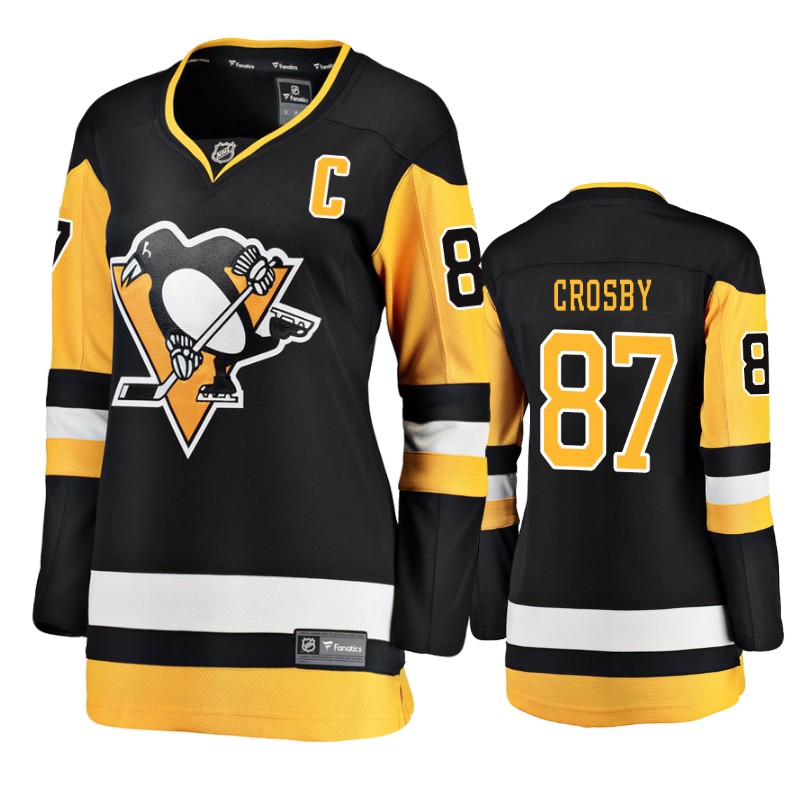 Penguins Sidney Crosby Black Breakaway Player Home Jersey