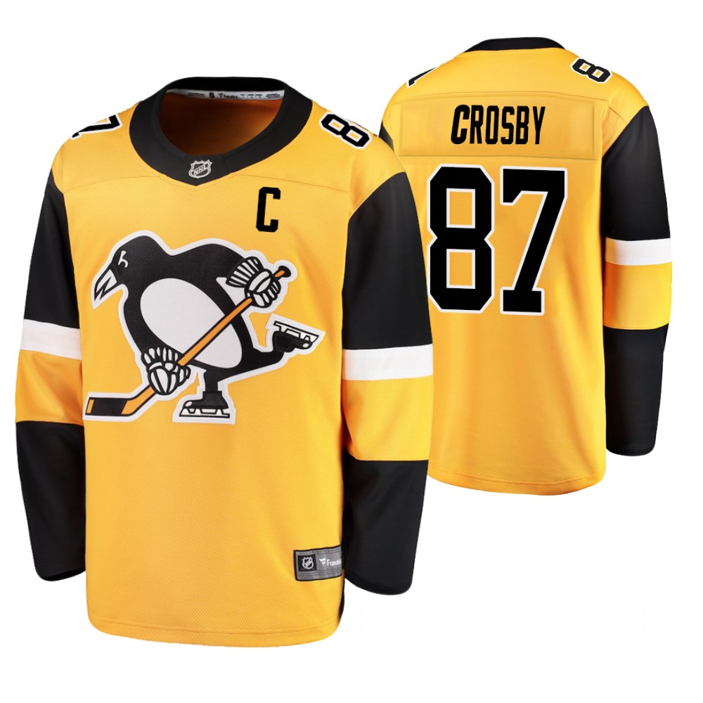 Penguins Sidney Crosby Gold Breakaway Player Alternate Jersey