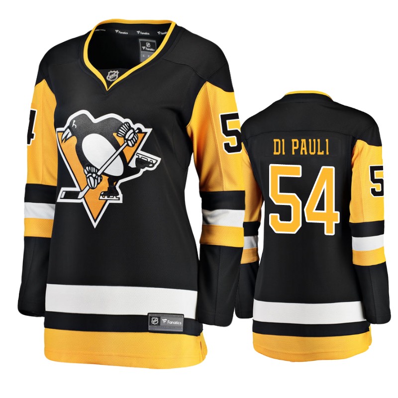 Penguins Thomas Di Pauli Black Breakaway Player Home Jersey