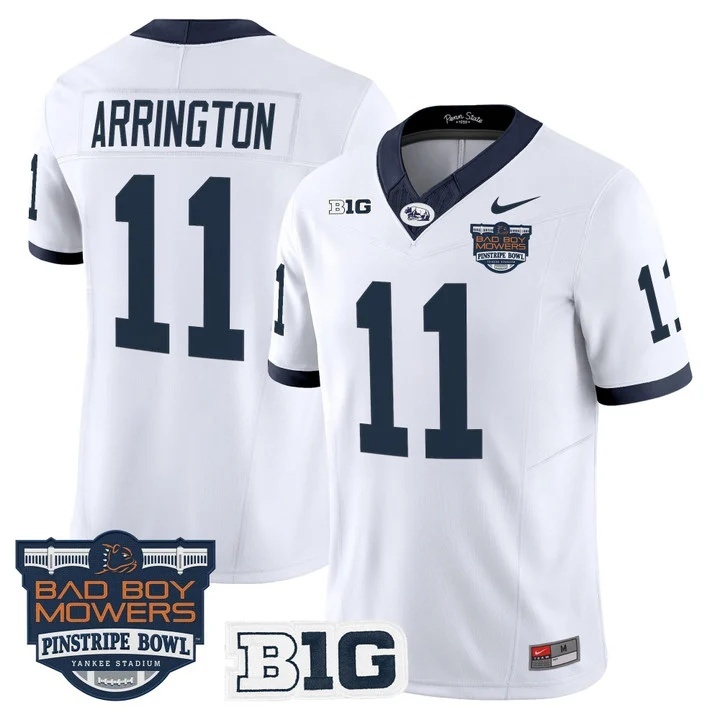 Penn State Nittany Lions Throwback Vapor Limited Custom Jersey - Pinstripe Bowl Patch - All Stitched LaVar Arrington  11