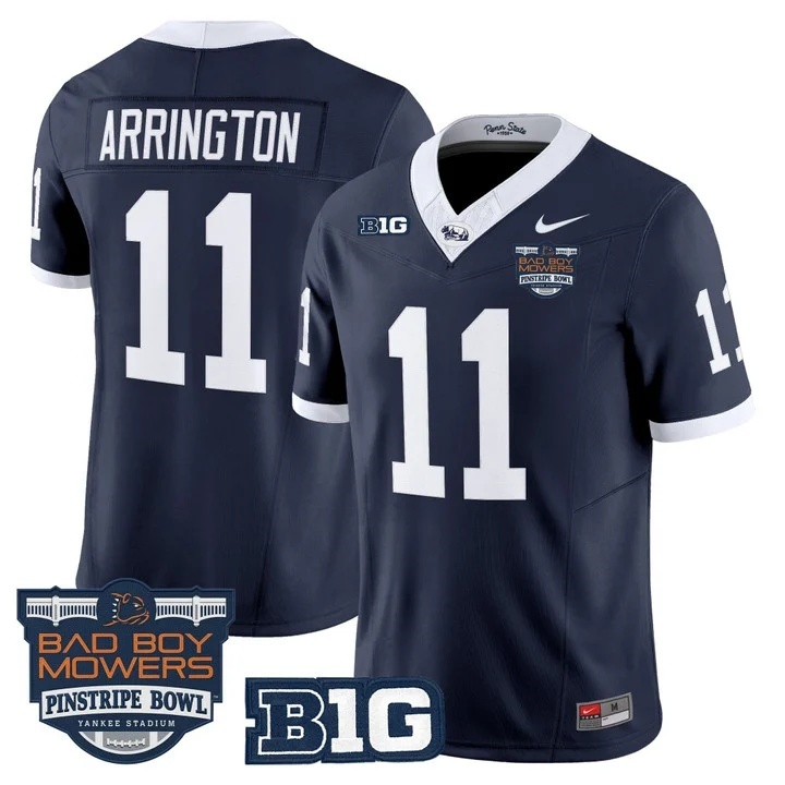 Penn State Nittany Lions Throwback Vapor Limited Custom Jersey - Pinstripe Bowl Patch - All Stitched LaVar Arrington11