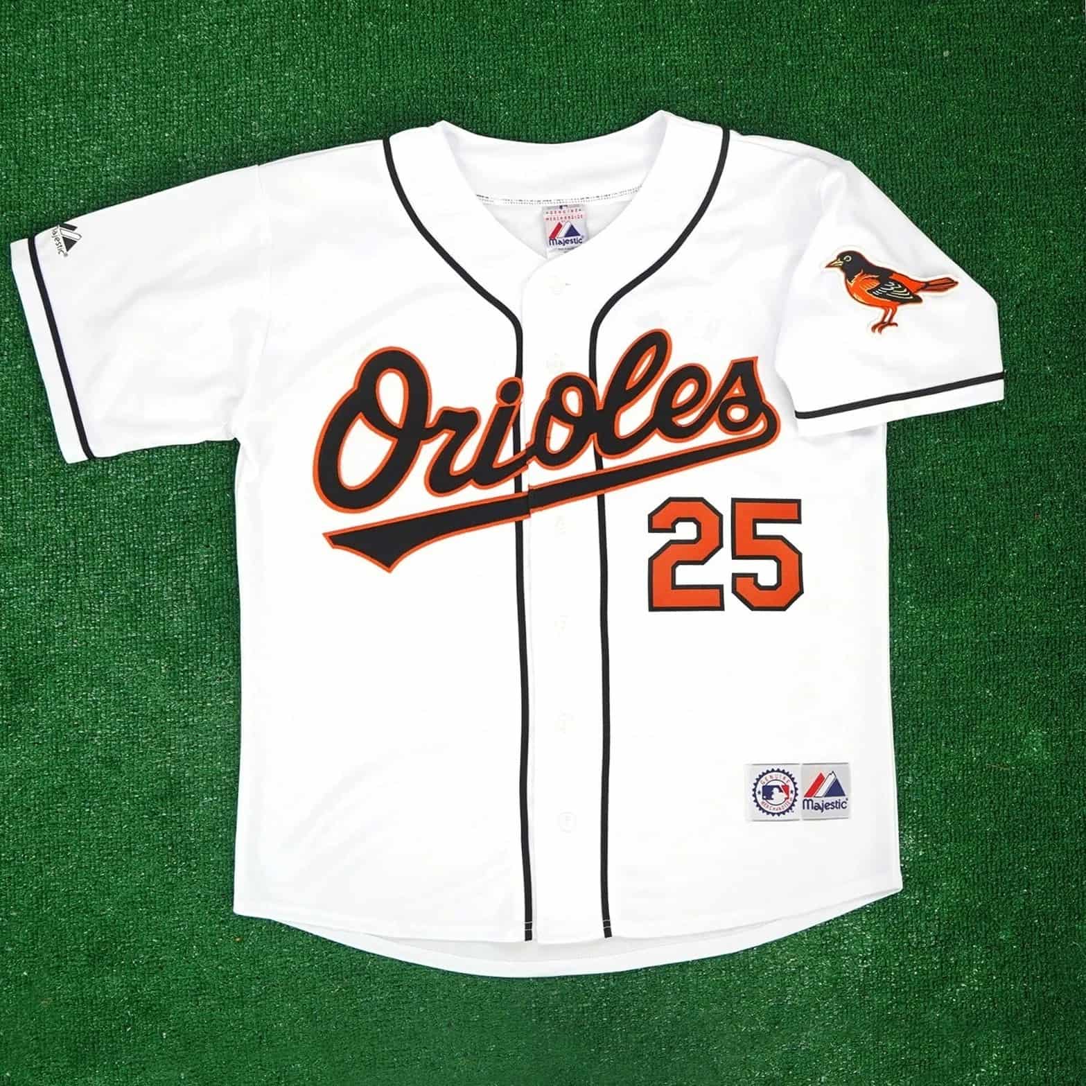 Pete Alonso Baltimore Orioles 1995 Home Men's White Jersey w Team Patch