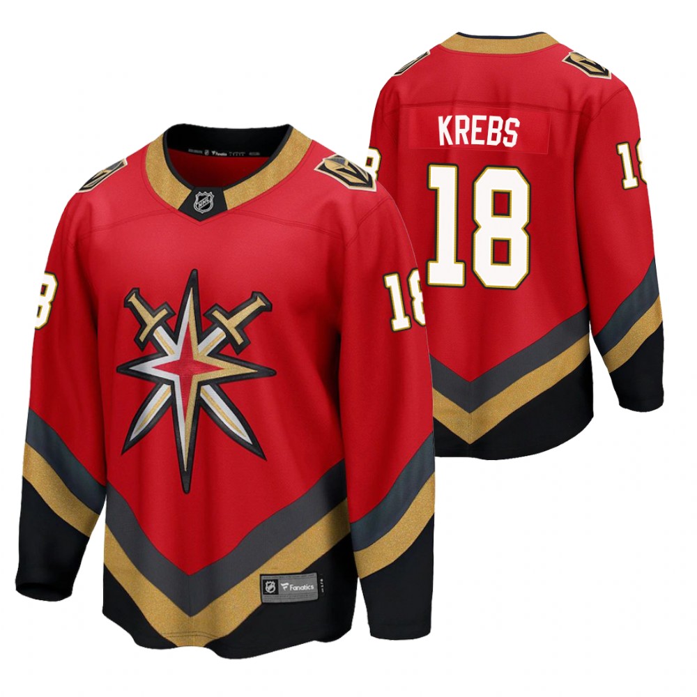 Peyton Krebs Vegas Golden Knights Reverse Retro Red Men's Jersey