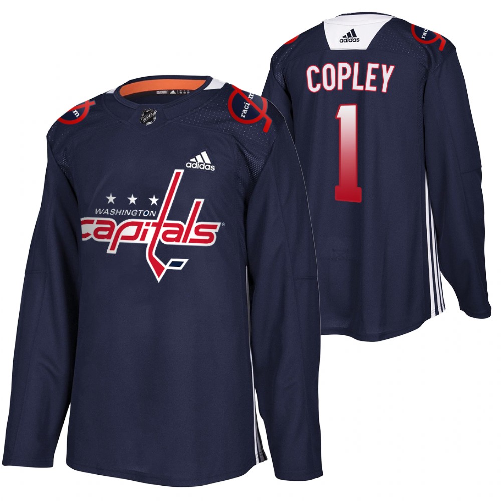 Pheonix Copley Capitals BLM special navy jerseys End Racism Patch