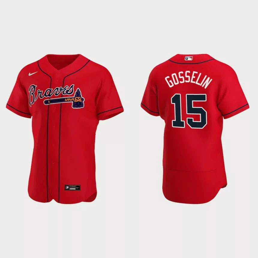 Phil Gosselin Atlanta Braves Authentic Alternate Jersey – Red