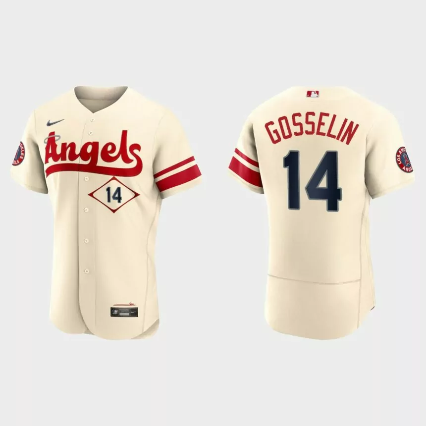 Phil Gosselin Los Angeles Angels 2022 City Connect Authentic Jersey – Cream