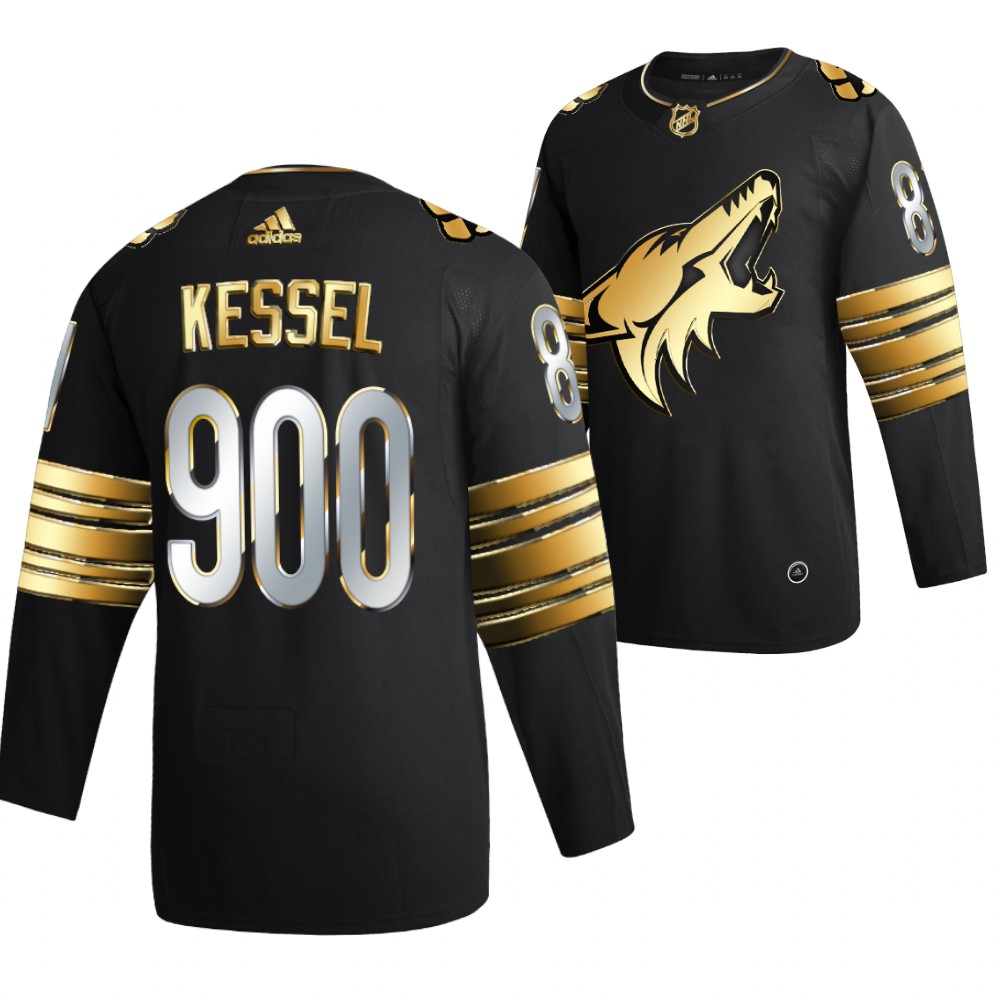 Phil Kessel Arizona Coyotes Black 900 NHL Points Jersey Golden Limited