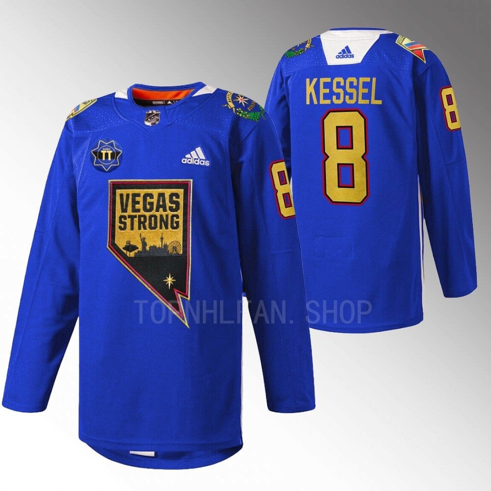 Phil Kessel Golden Knights Nevada Day Jersey Blue First Respondersthentic